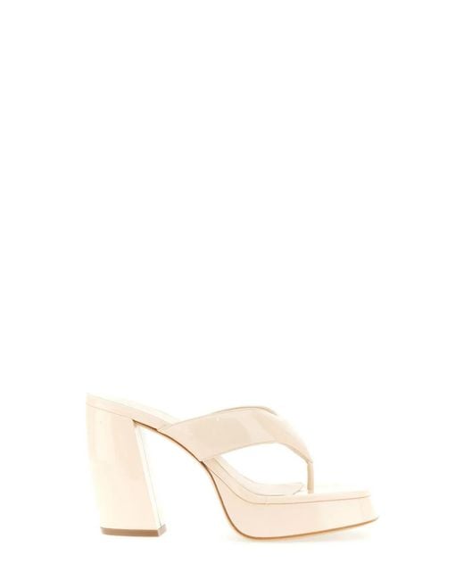 Gia Borghini Natural Patent Sandal