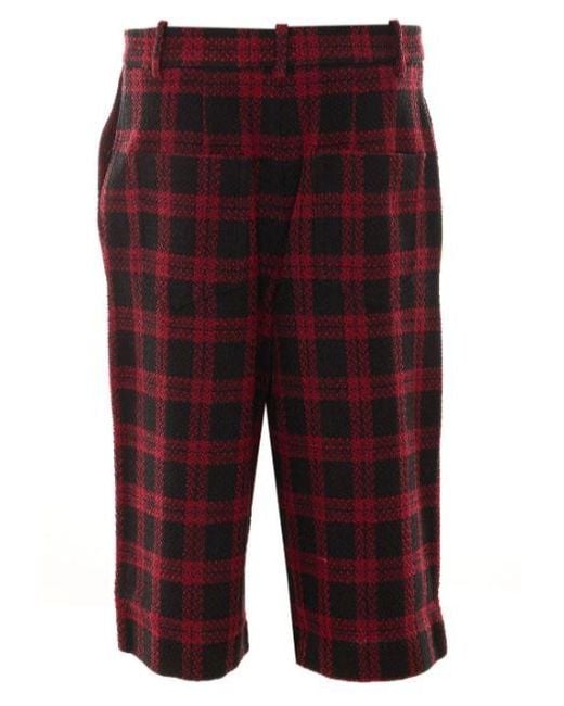 Pinko Red Polyester Shorts