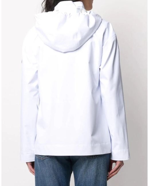 Moose Knuckles White Canter Logo Jacket