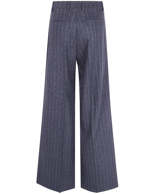 Tagliatore Blue "P-Eileen" Straight Leg Trousers