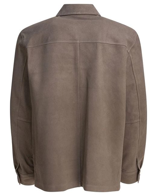 Vince Brown Lamb Skin Jacket for men