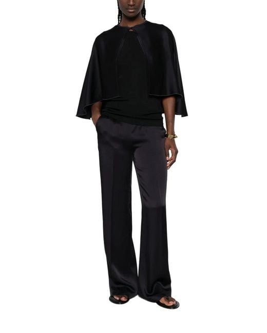 Forte_forte Black Cape Shirt