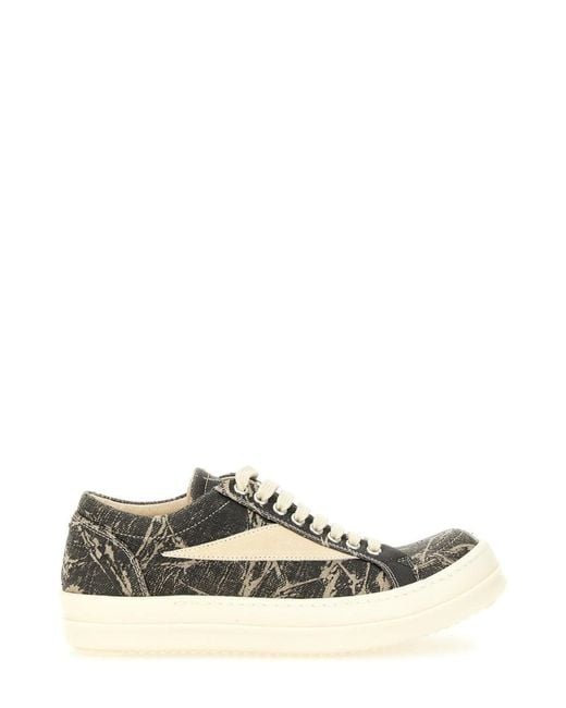 Rick Owens White Italian Sneaker