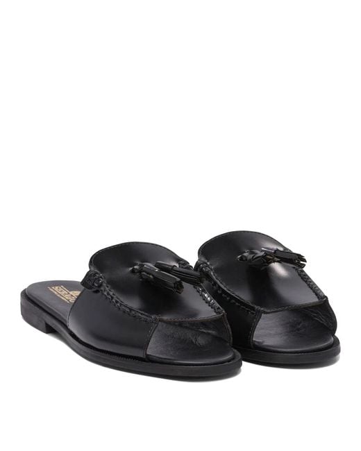 Sebago Black Slip On Slides
