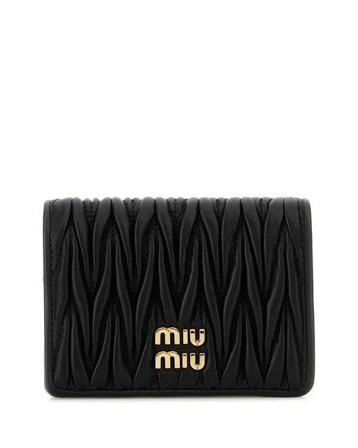 Miu Miu Black Compact Wallet