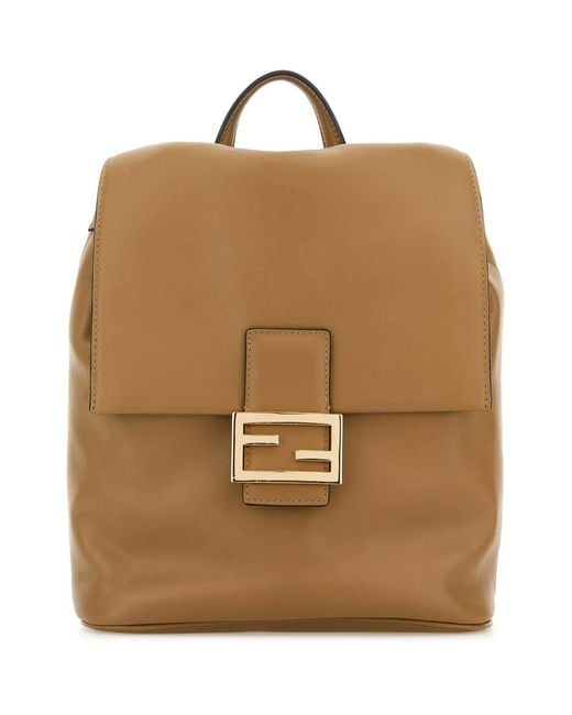 Fendi Brown Backpack Vitello Grace