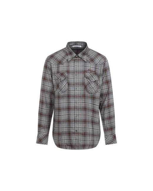 Acne Gray Multi Shirt for men