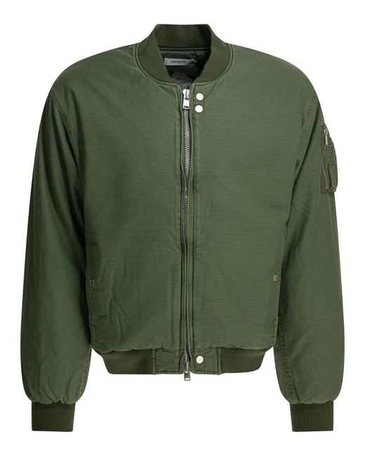 Nonnative Green "Trooper Puff" Bomber Jacket for men