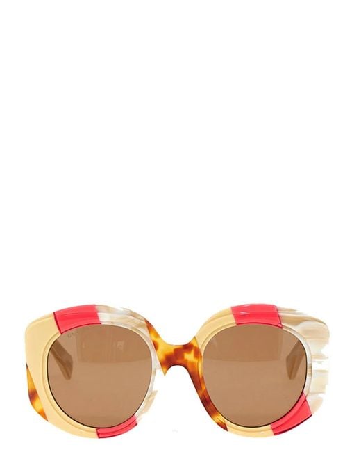 Gucci Pink Tricolor Sunglasses