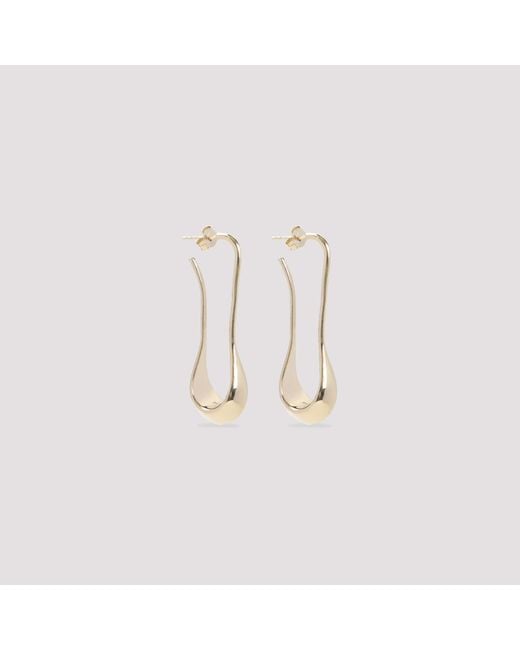 Lemaire Metallic Light Short Drop Earrings