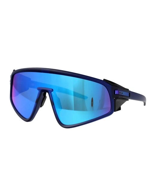 Oakley Blue Matte Transparent Acetate Sunglasses