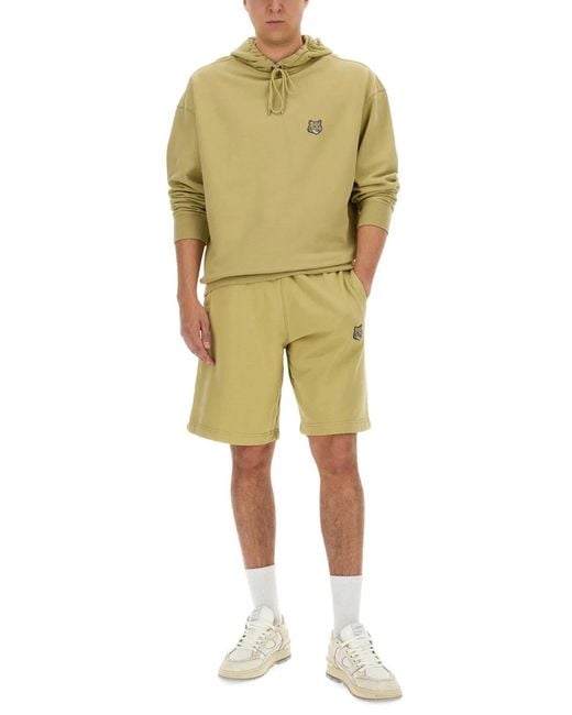Maison Kitsuné Green Maison Kitsuné Oversized Hoodie for men