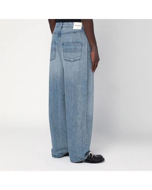 NAMACHEKO Blue Wide Jeans for men