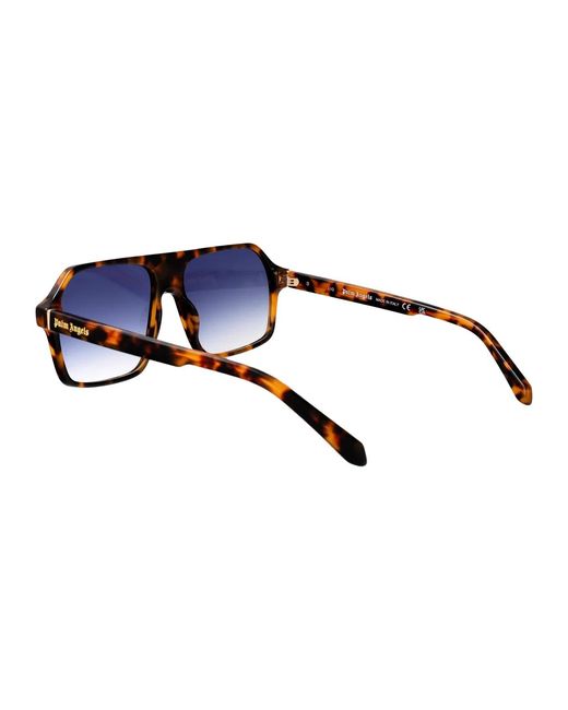 Palm Angels Blue Acetate Sunglasses