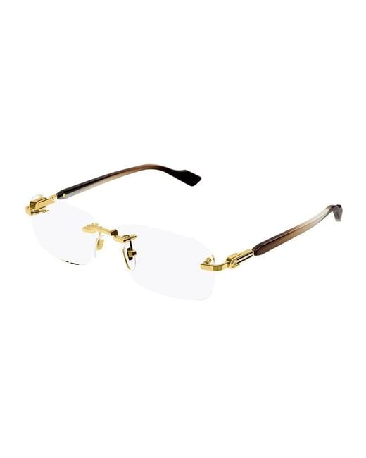 Gucci Black Eyeglasses Gg1221O 002 Transparent/16/140 for men
