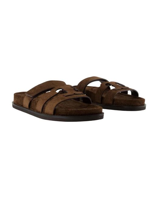 Tory Burch Brown Ines Sandals