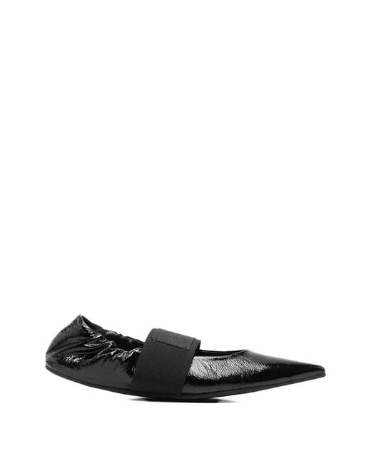 Givenchy White Ballet Shoes With Elastic