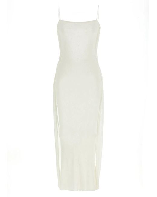 Jacquemus White 'La Robe Maille Plumetis' Dress
