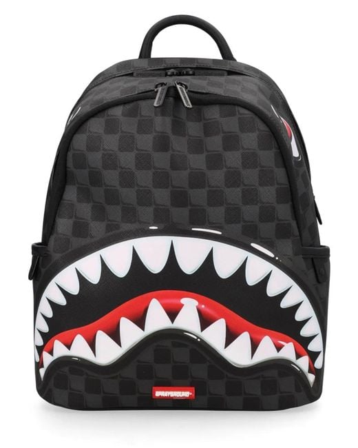 Sprayground Black Zaino "Sharks