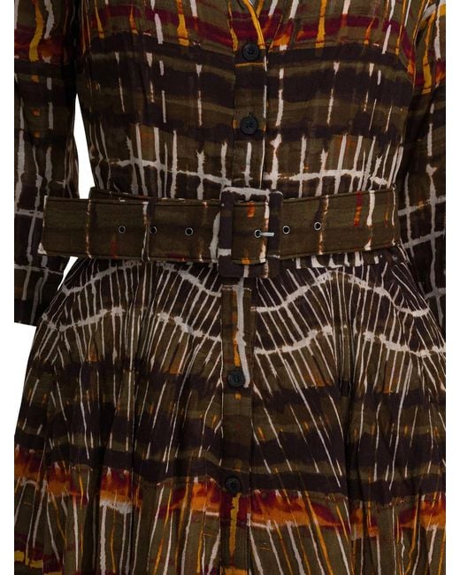 Samantha Sung Brown Plaid Wool Dress
