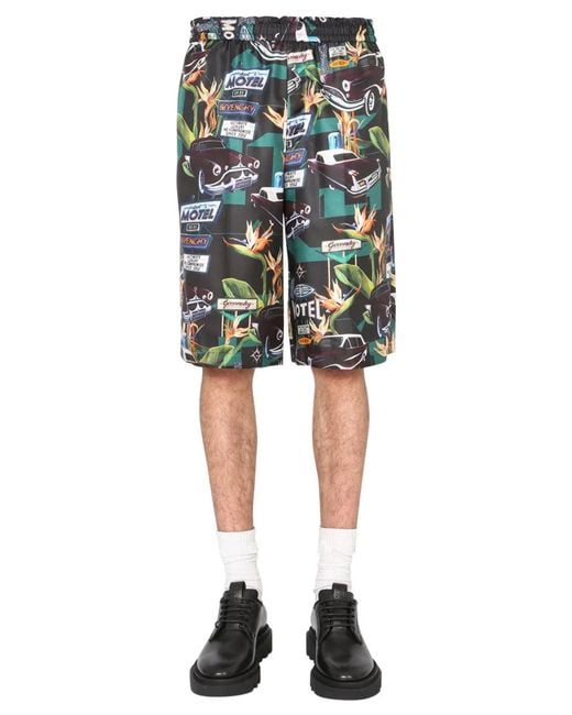 Givenchy Black Silk Bermuda for men