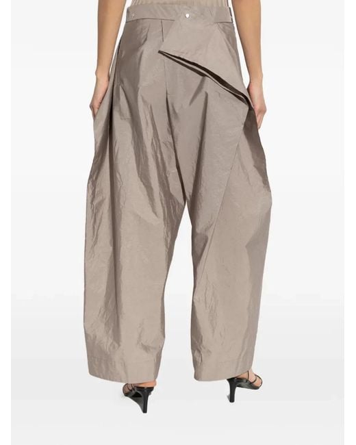 HOMME PLISSÉ White Homme Plisse "Akimbo" Volume Trousers
