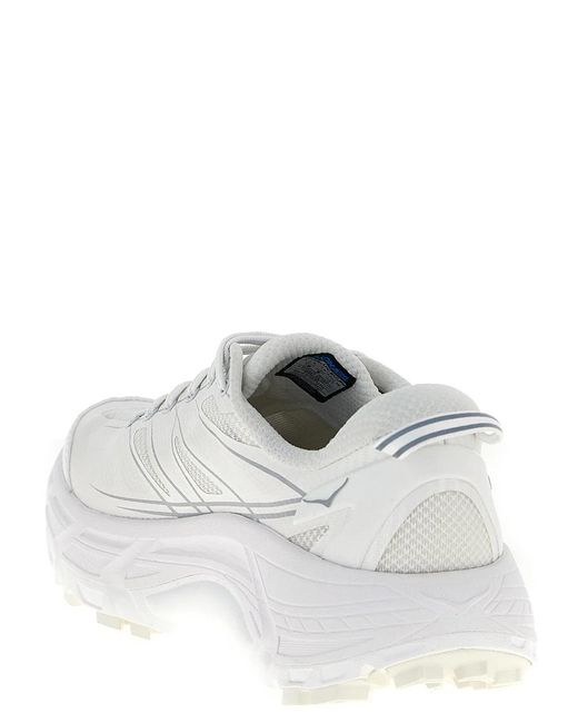 Hoka One One White 'Mafate Speed 2' Sneakers