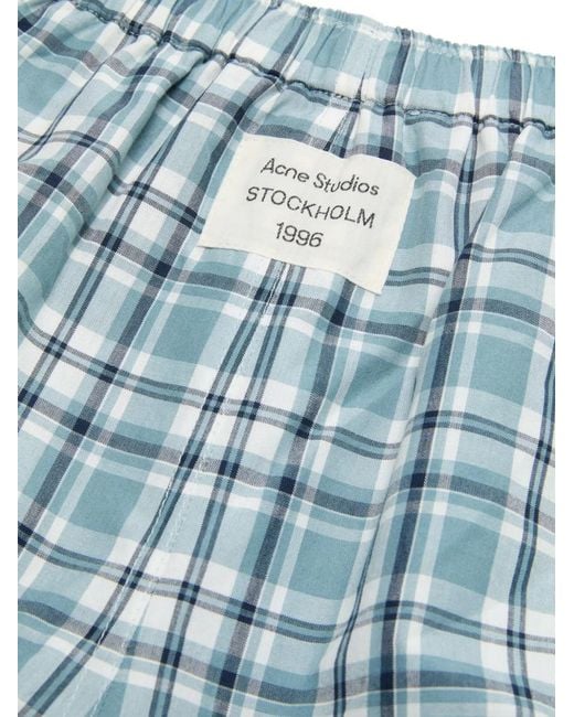Acne Blue Organic Cotton Shorts