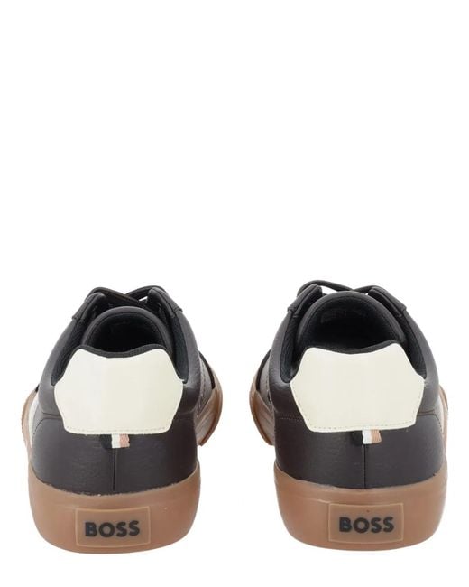 Boss Brown Sneaker With Logo for men