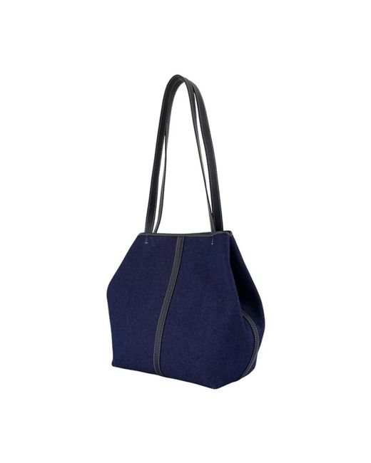 Vanessa Bruno Blue Shopping Bag Pm