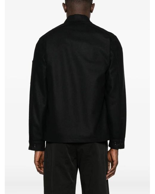 C P Company Black Double Shirt for men