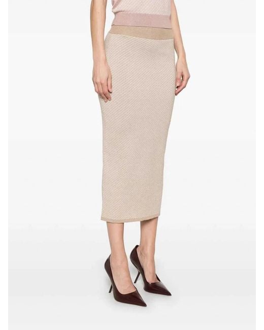 Fendi Natural Micro Ffskirt