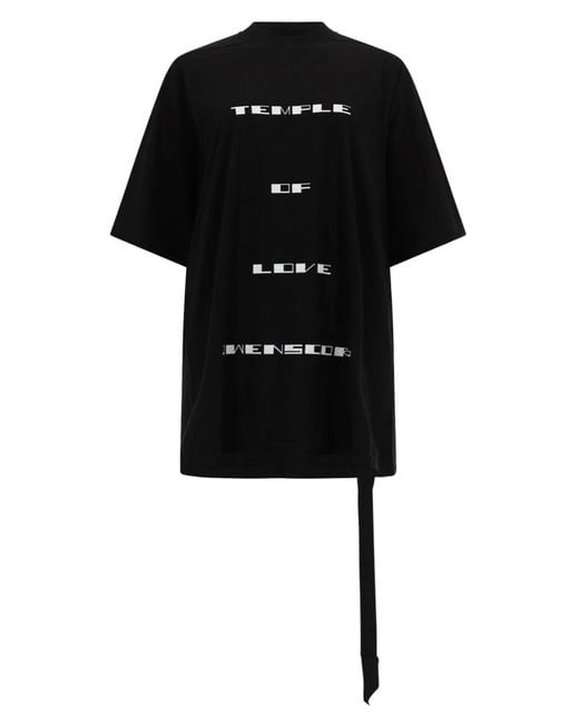 Rick Owens Black "Jumbo Ss" T-Shirt