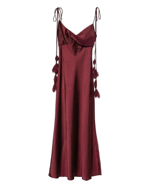 Self-Portrait Red Midi Dress