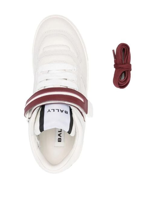 Bally White Leather Sneakers