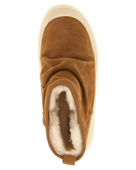 Ugg Brown 'Heritage Utility Mini' Ankle Boots