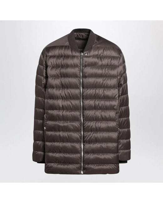 Moncler Brown Mud-Colored Quilted Zip-Up Jacket for men
