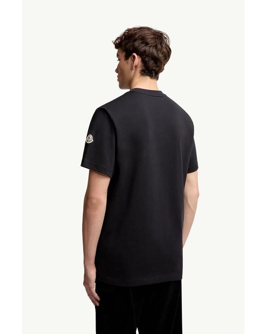 Moncler Black Ss T-Shirt for men