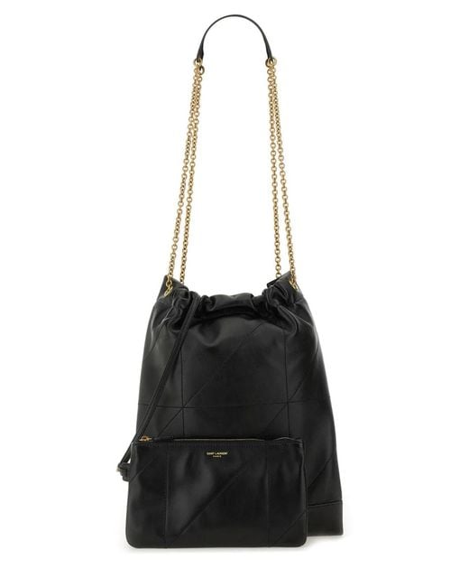 Saint Laurent Black Ysl Bo Jamie Pochon 7_Agneau P