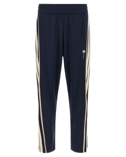 Palm Angels Blue 'Palm Tree' Joggers for men