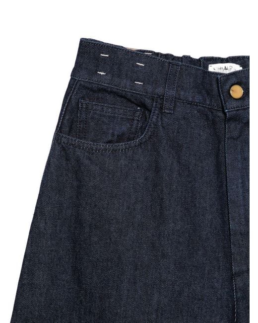 Alysi Blue Barrel Denim Jeans
