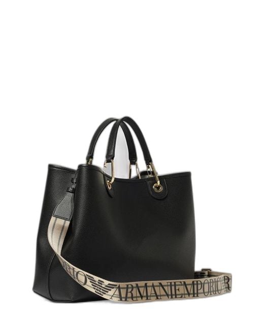 Emporio Armani Black Shopping Bag