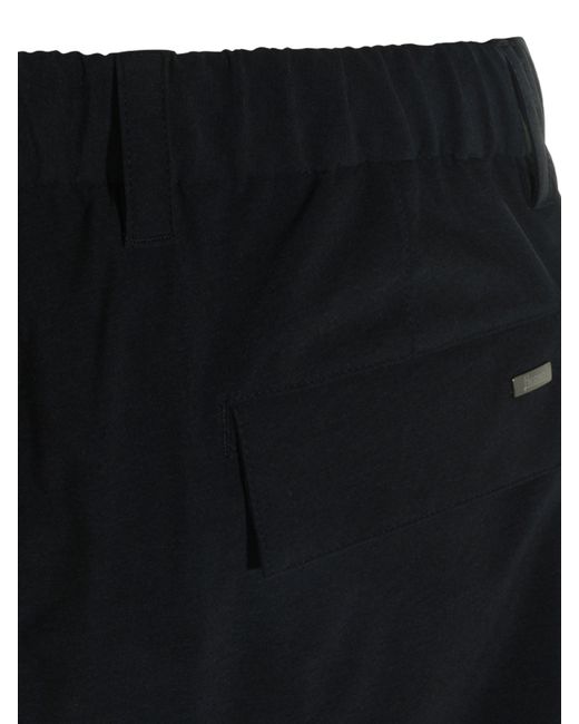 Herno Black Polyamide Polyester Elastane Pants for men