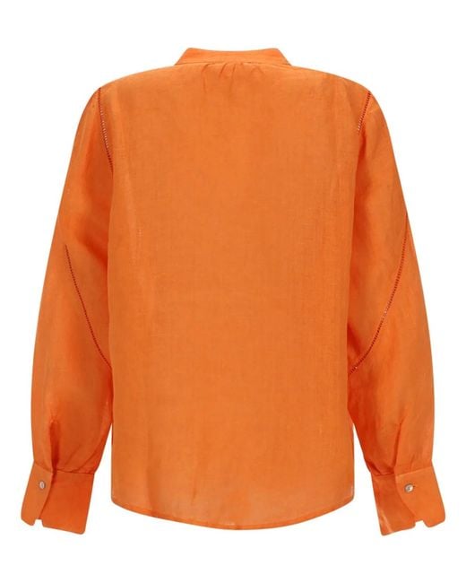 120% Lino Orange Camicia