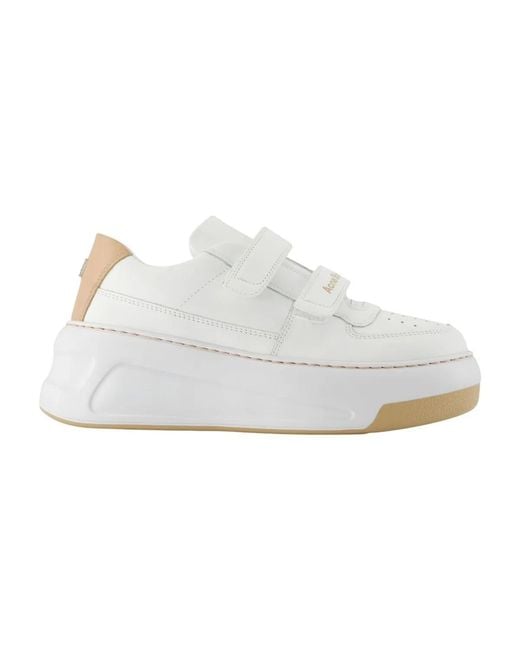 Acne White Sneakers Steffey U Friend Raise Double for men
