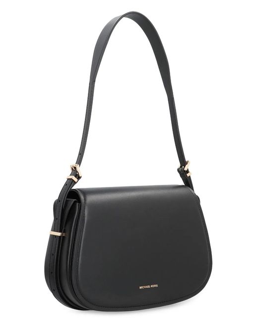 MICHAEL Michael Kors Black Lydia Leather Crossbody Bag
