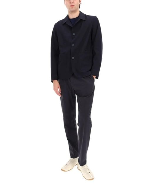 Herno Blue Tailored Pants for men