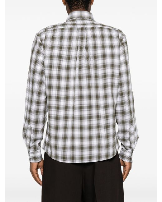 Boss Gray Cotton Shirt for men