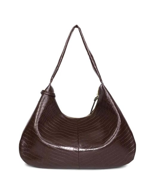 Ganni Brown Rec Le Shoulder Bags