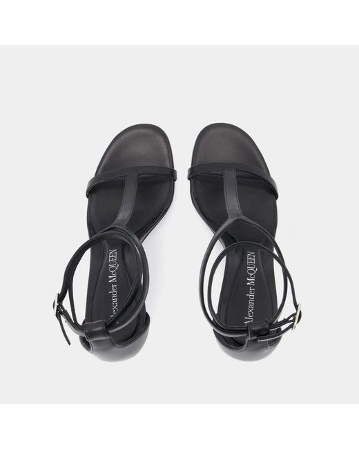 McQueen Black Harness Pumps